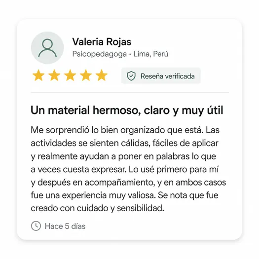 Reseña sobre el material digital de Arteterapia Emocional